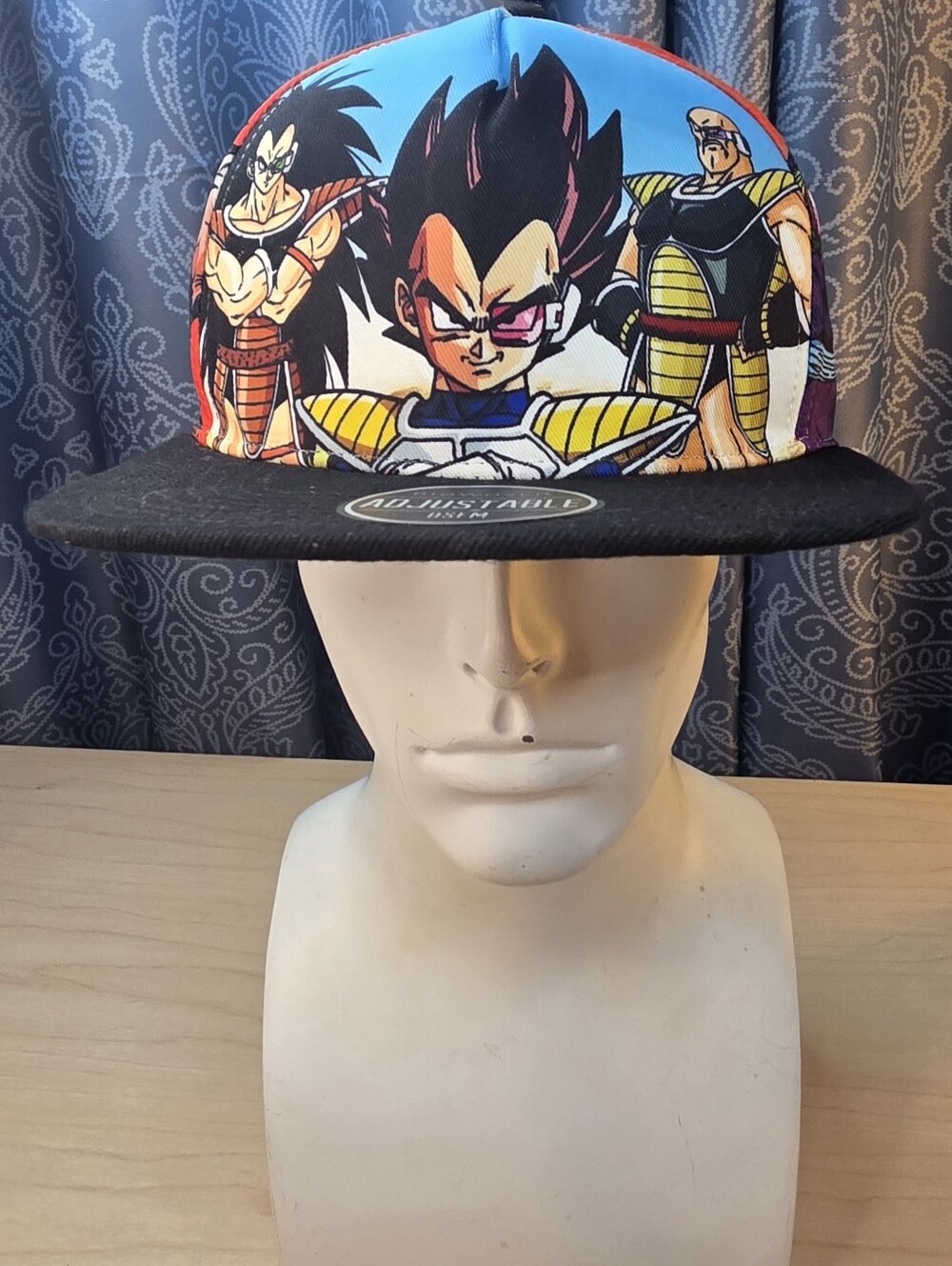 Bioworld Dragon Ball Z All Over Print Snapback Hat OSFM Saiyan Saga DBZ